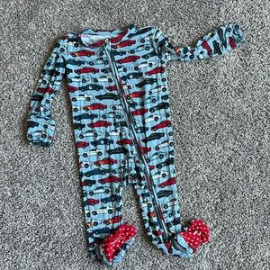 Posh Peanut Miles Footie Zippered One Piece Jammies